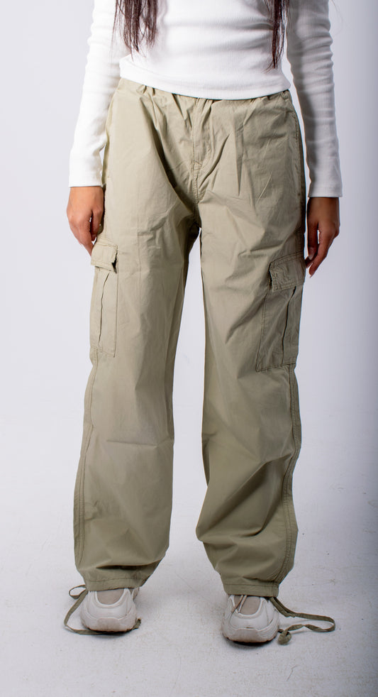 Olive Parachute Pants